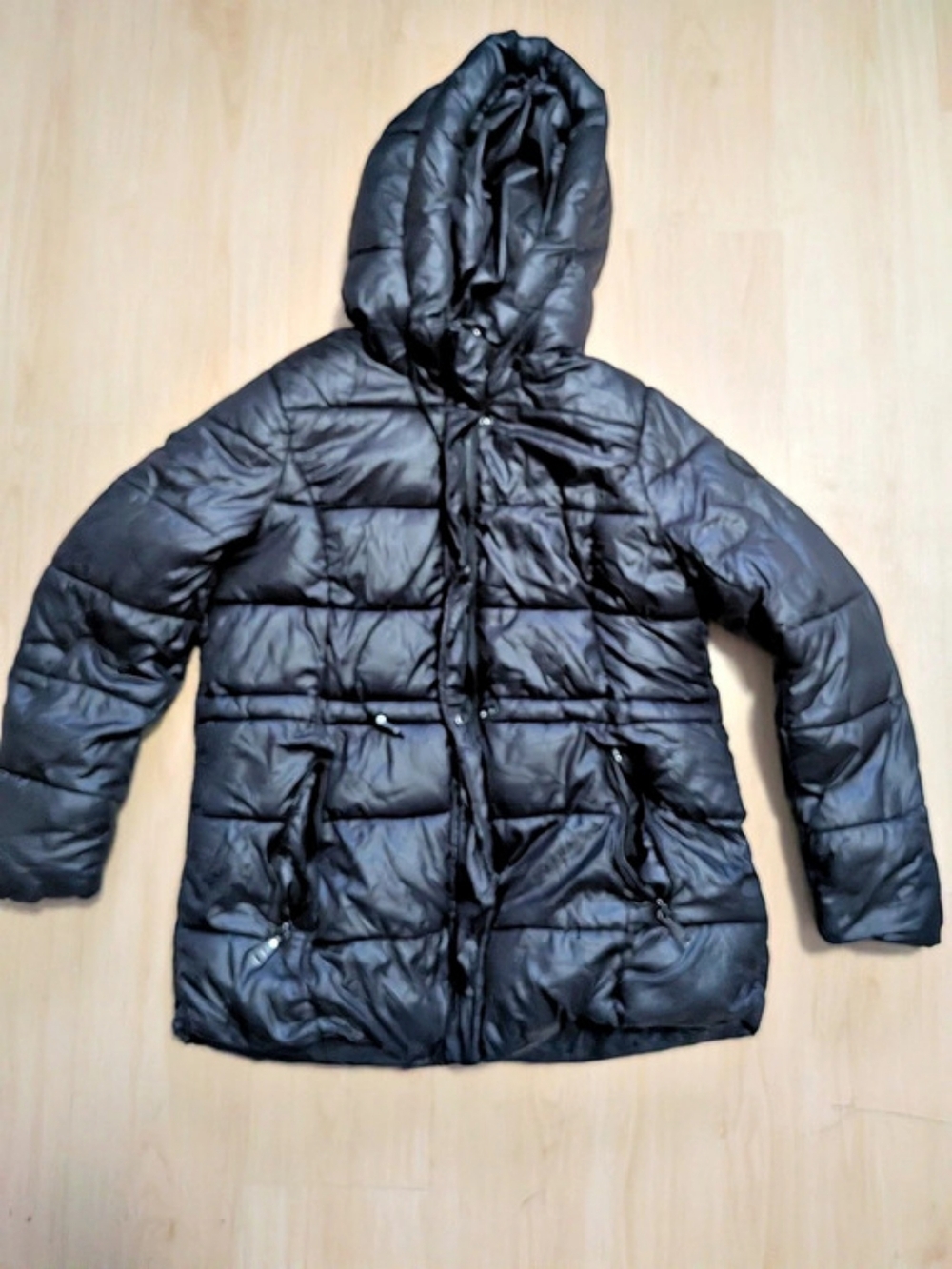 Steve Madden MCMXC 1990 Puffer Jacket Black Size Large